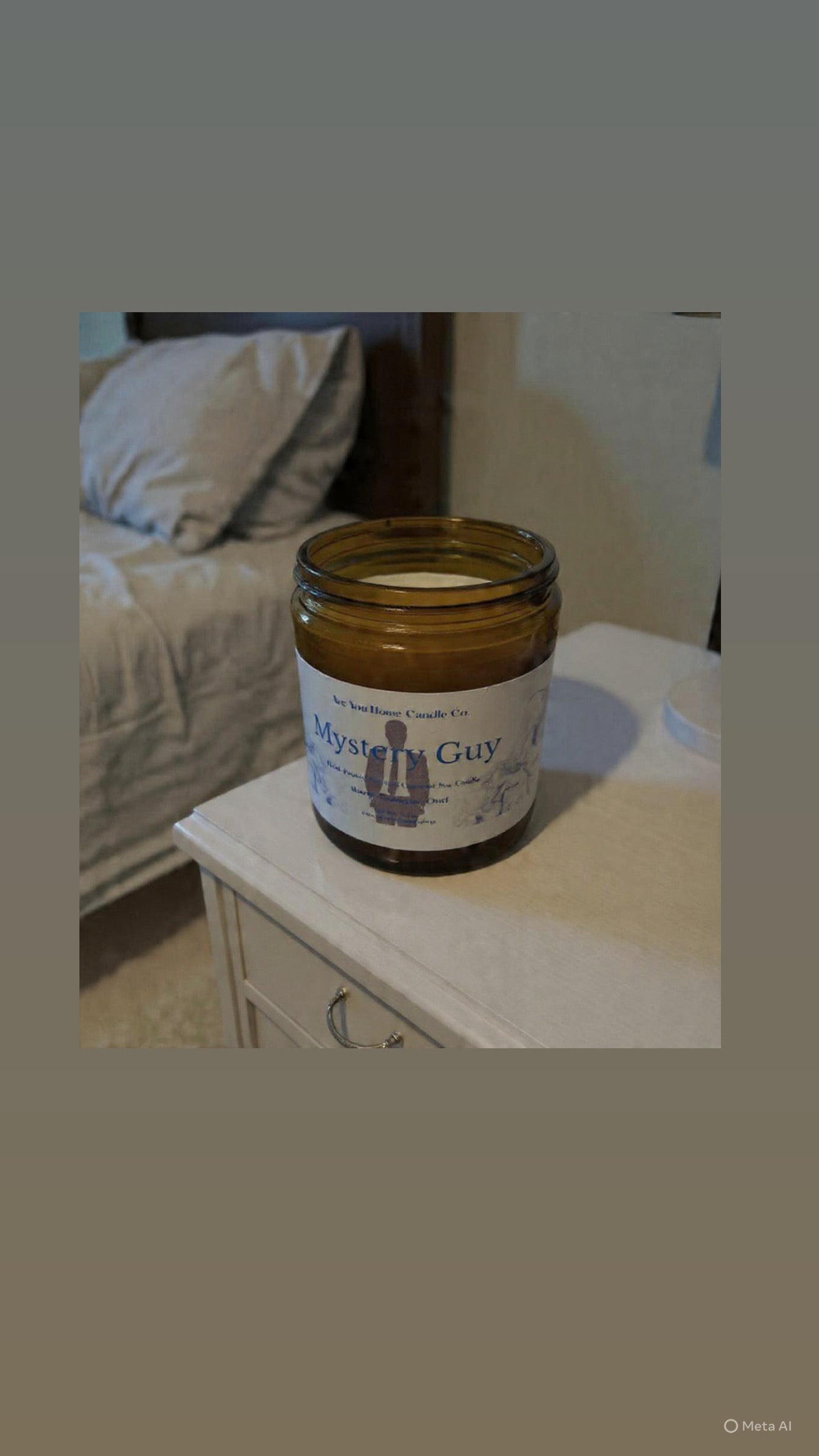 Mystery Guy Scented 8 oz Coconut Soy Candle