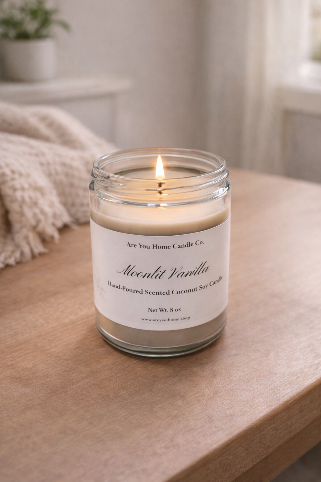 8oz Moonlit Vanilla Scented Candle 🌕🌙