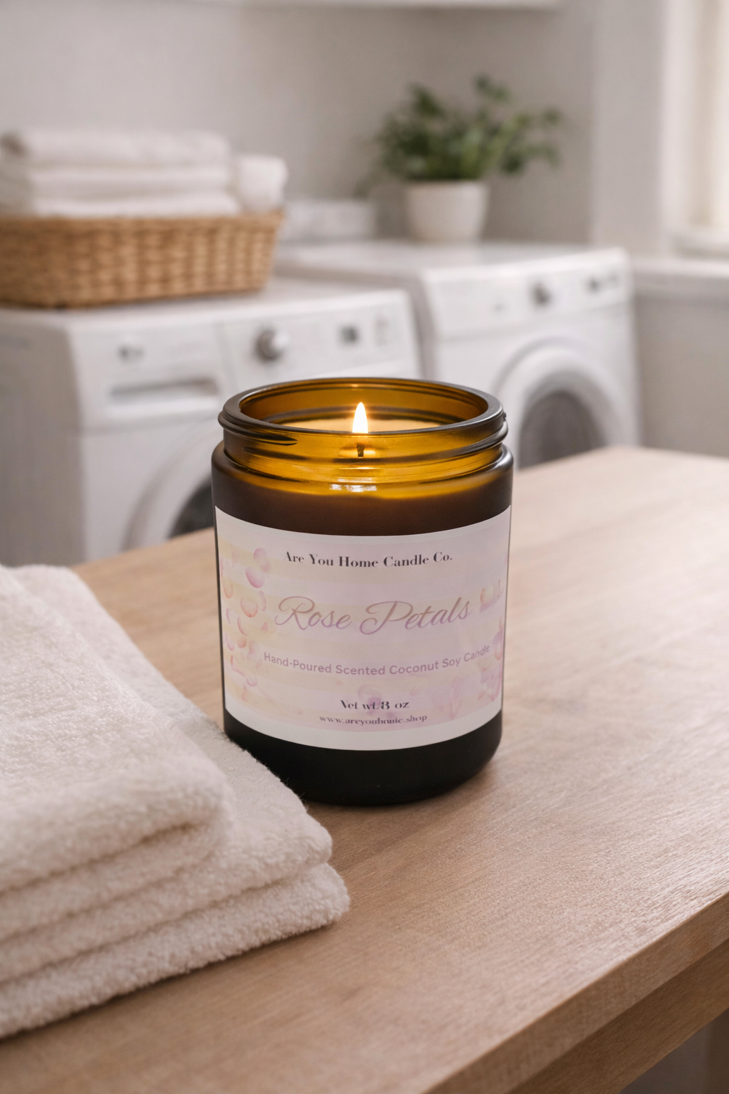8oz Rose Petals  Scented Candle🌺
