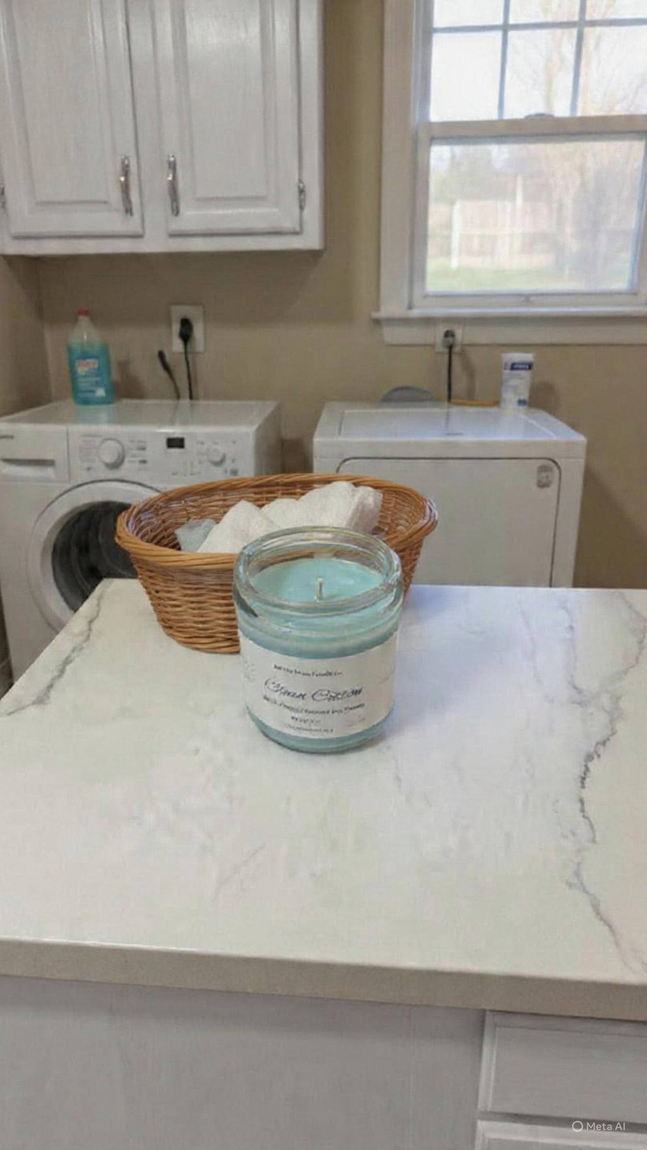8oz Clean Cotton Scented Candle 🧺🫧