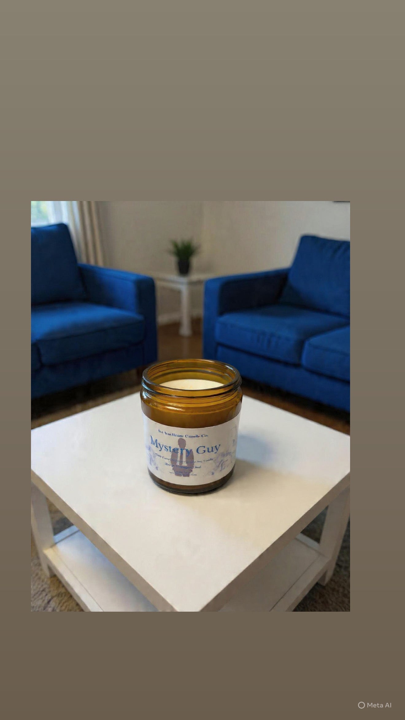 Mystery Guy Scented 8 oz Coconut Soy Candle