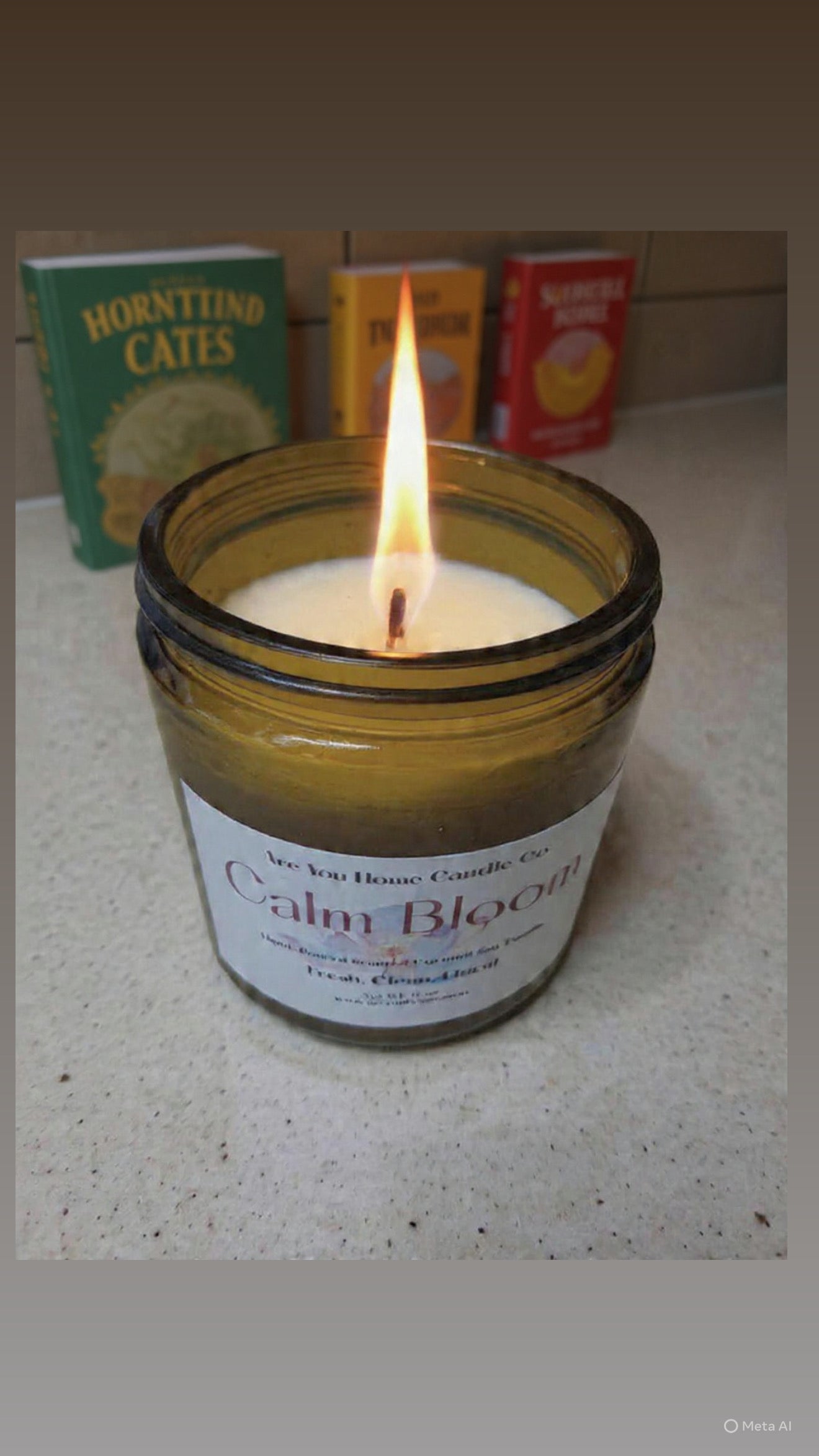 Calm Bloom Scented 8 oz Coconut Soy Candle