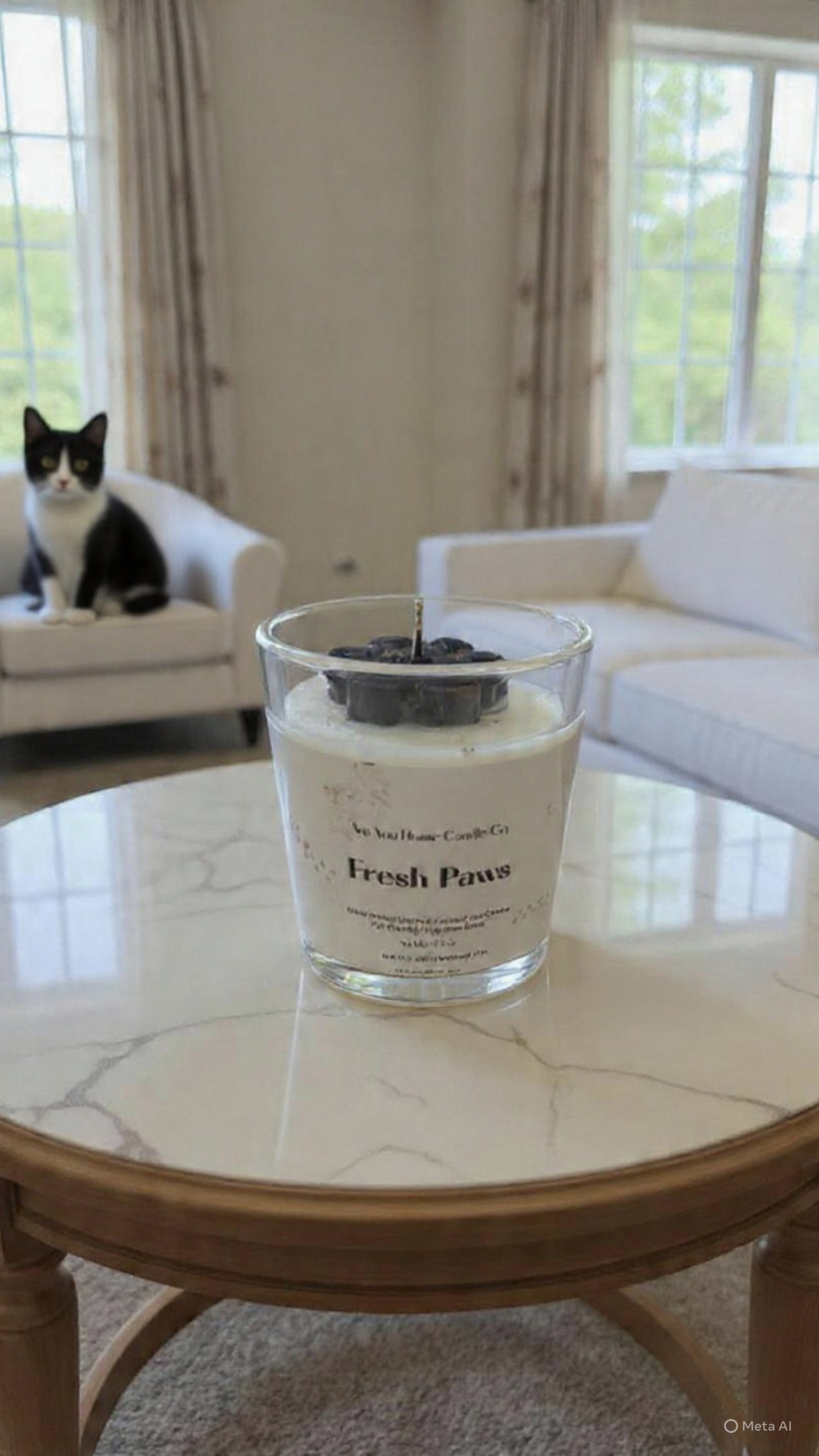 7.5oz Fresh Paws  Scented Candle 🐾 (Pet Collection)