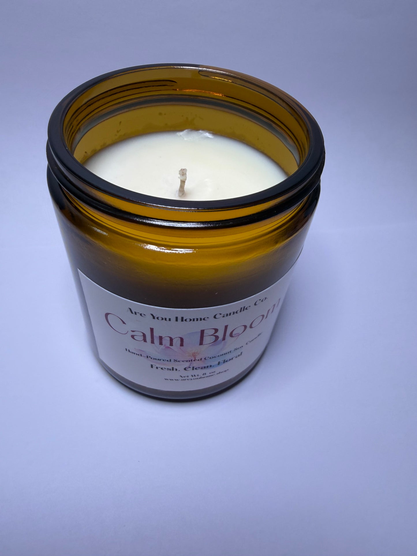 Calm Bloom Scented 8 oz Coconut Soy Candle