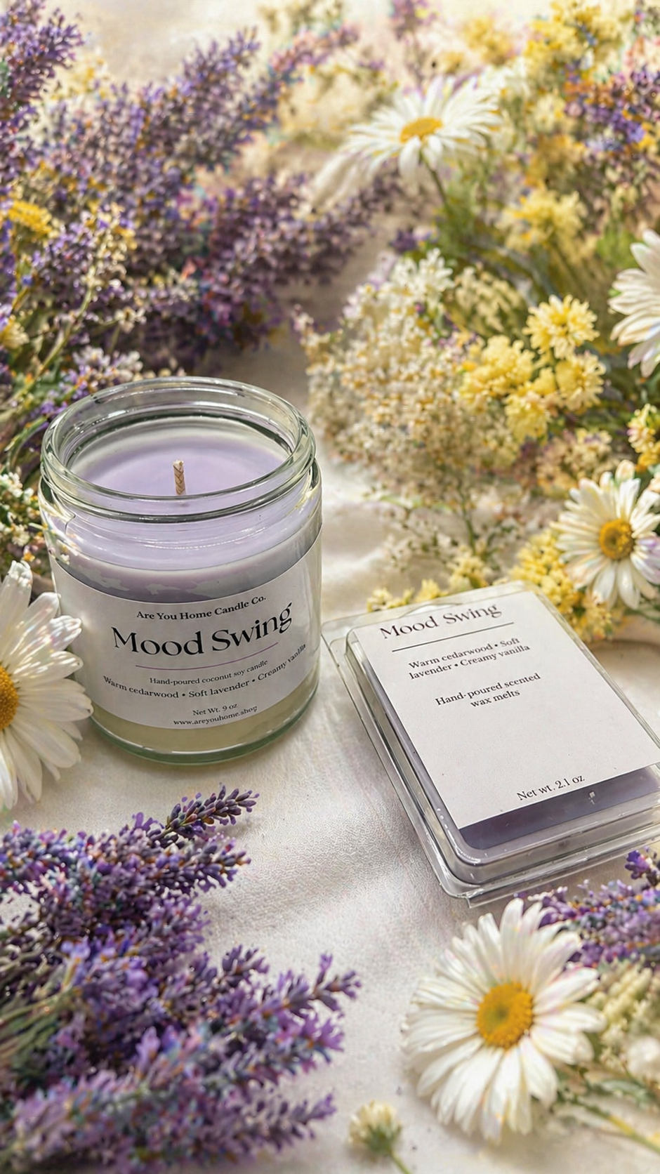 Mood Swing Candle + Wax Melt Duo For Overstimulated Days💜 (8oz Candle + Wax Melt)