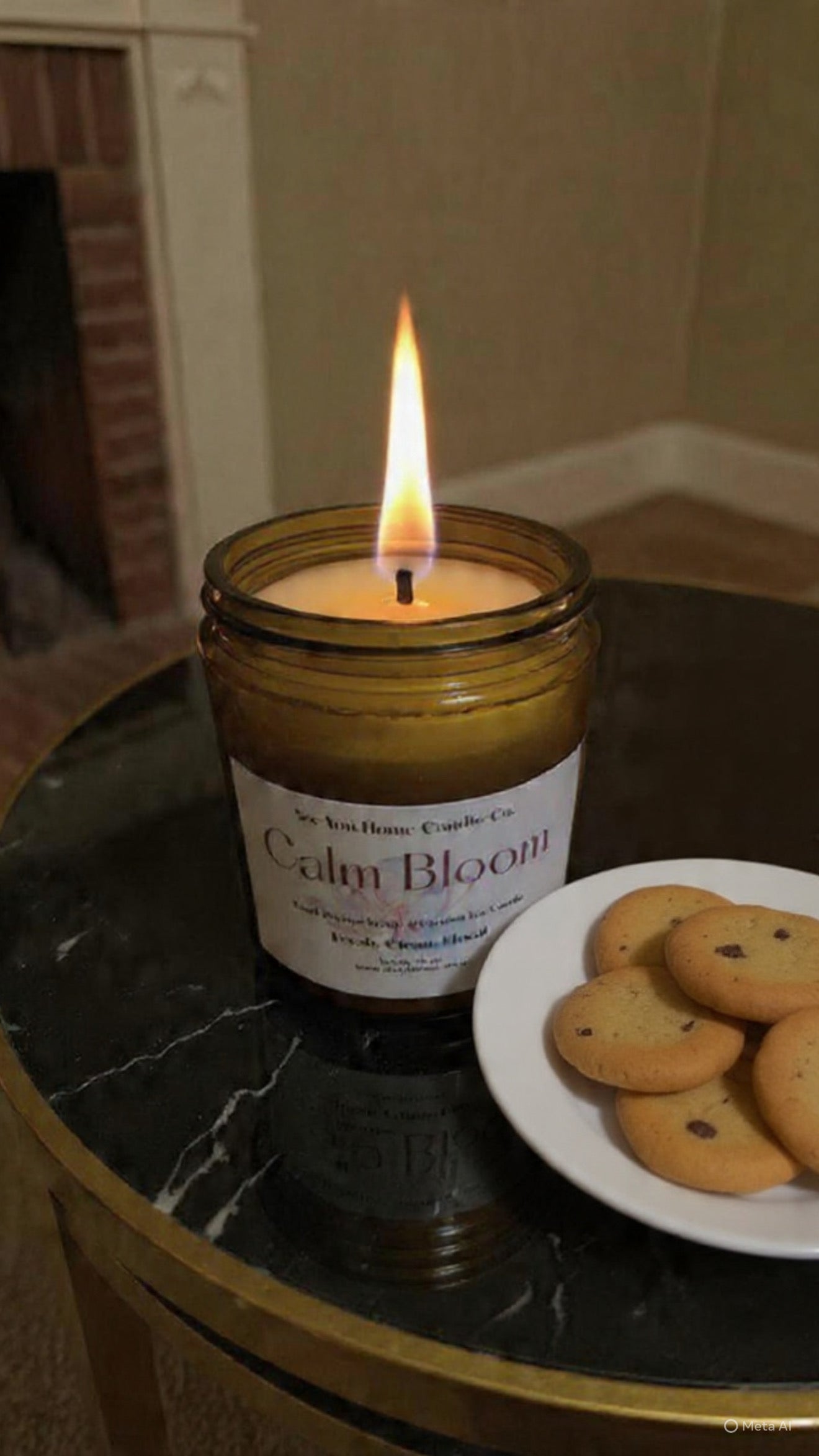 Calm Bloom Scented 8 oz Coconut Soy Candle