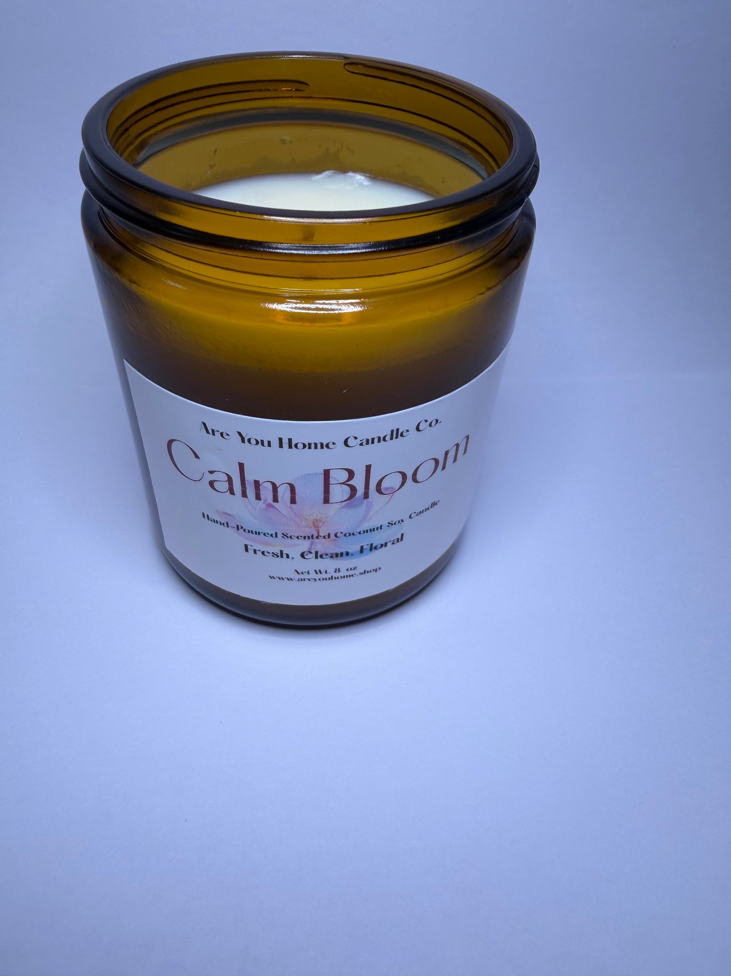 Calm Bloom Scented 8 oz Coconut Soy Candle