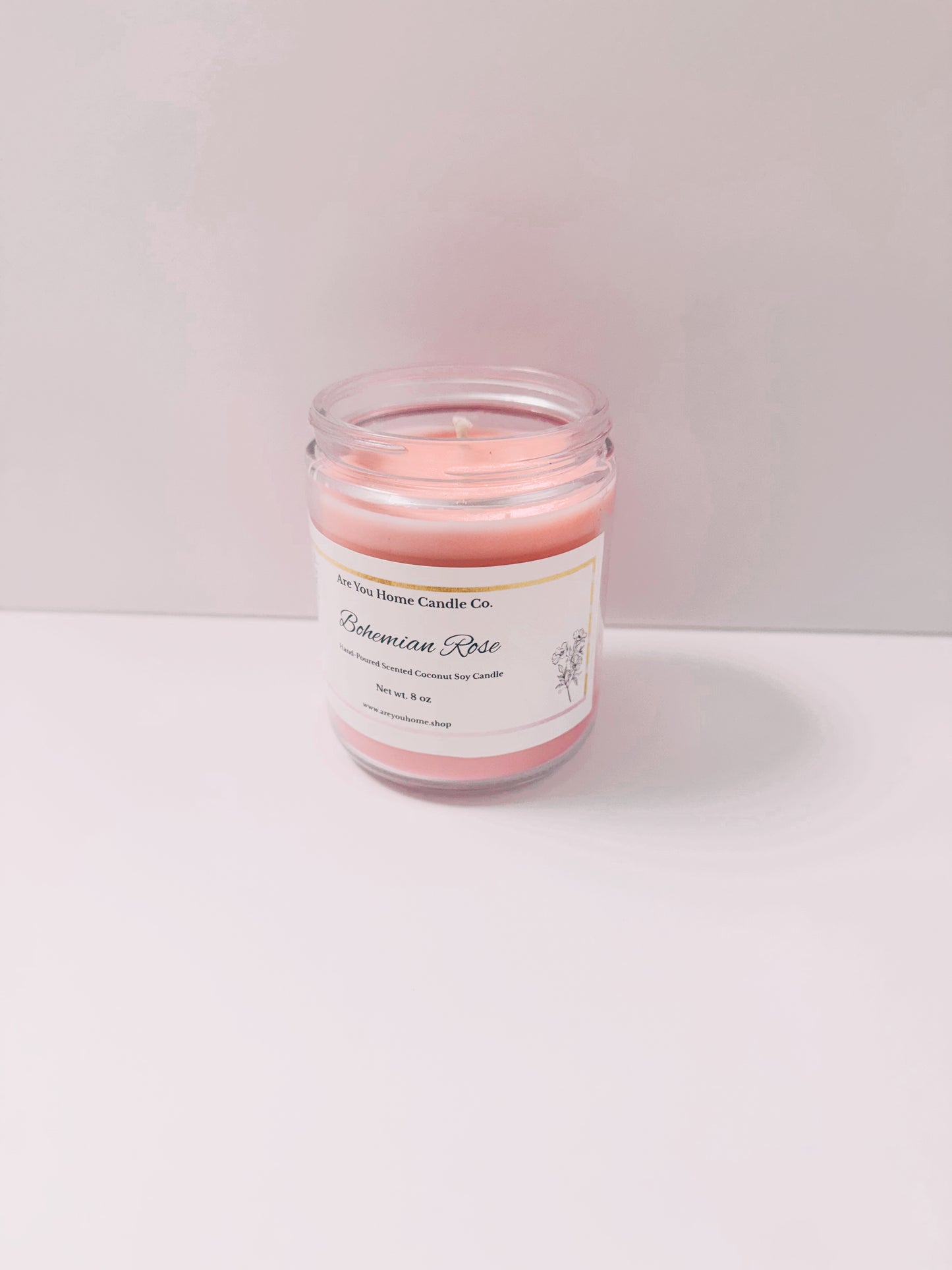 8oz Bohemian Rose Scented Candle 🌹