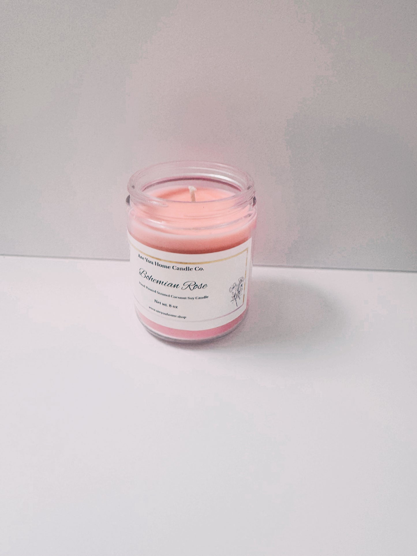 8oz Bohemian Rose Scented Candle 🌹