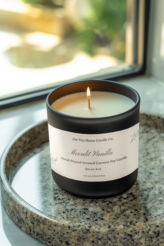 8oz Moonlit Vanilla Scented Candle 🌕🌙
