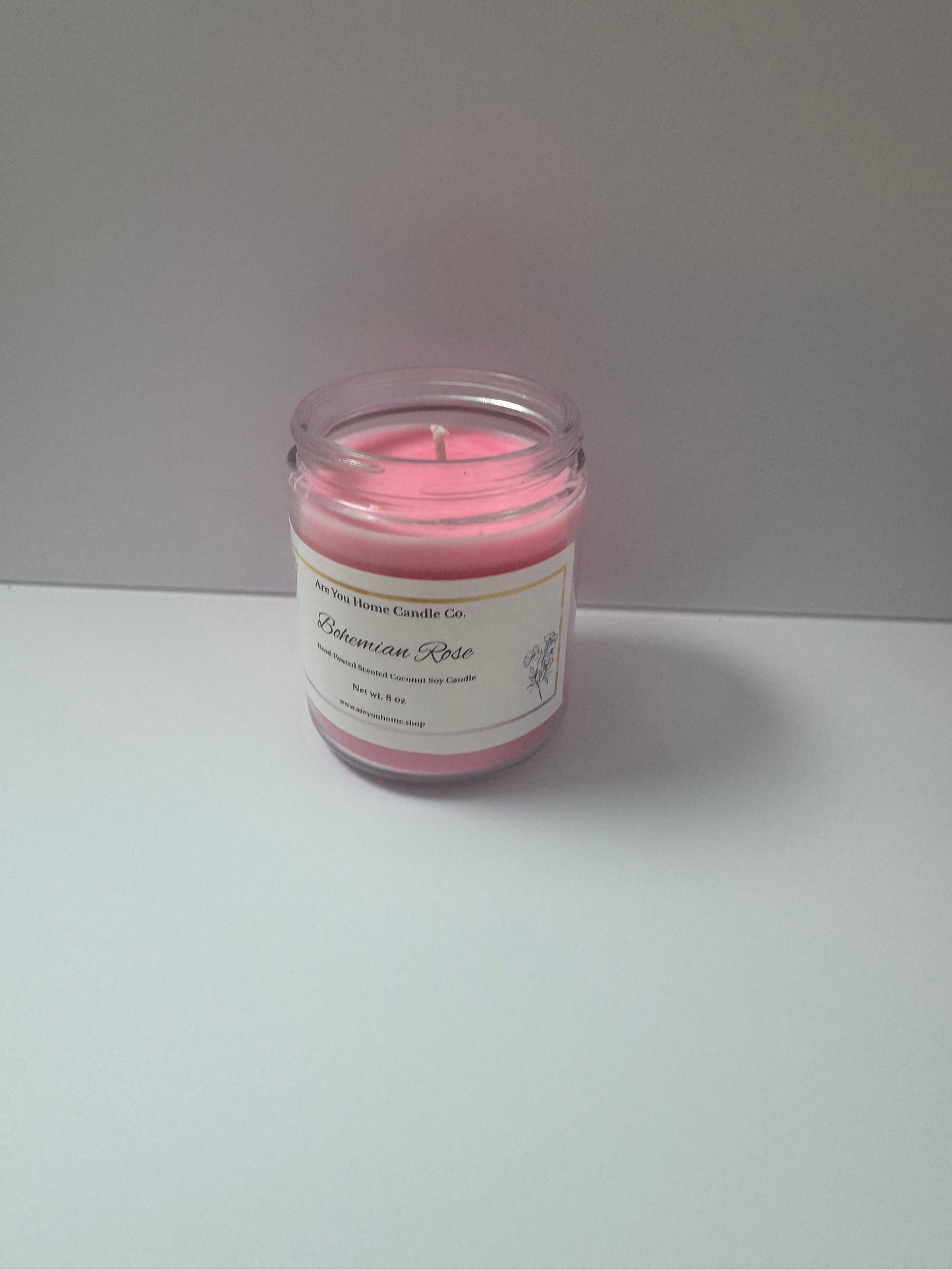 8oz Bohemian Rose Scented Candle 🌹