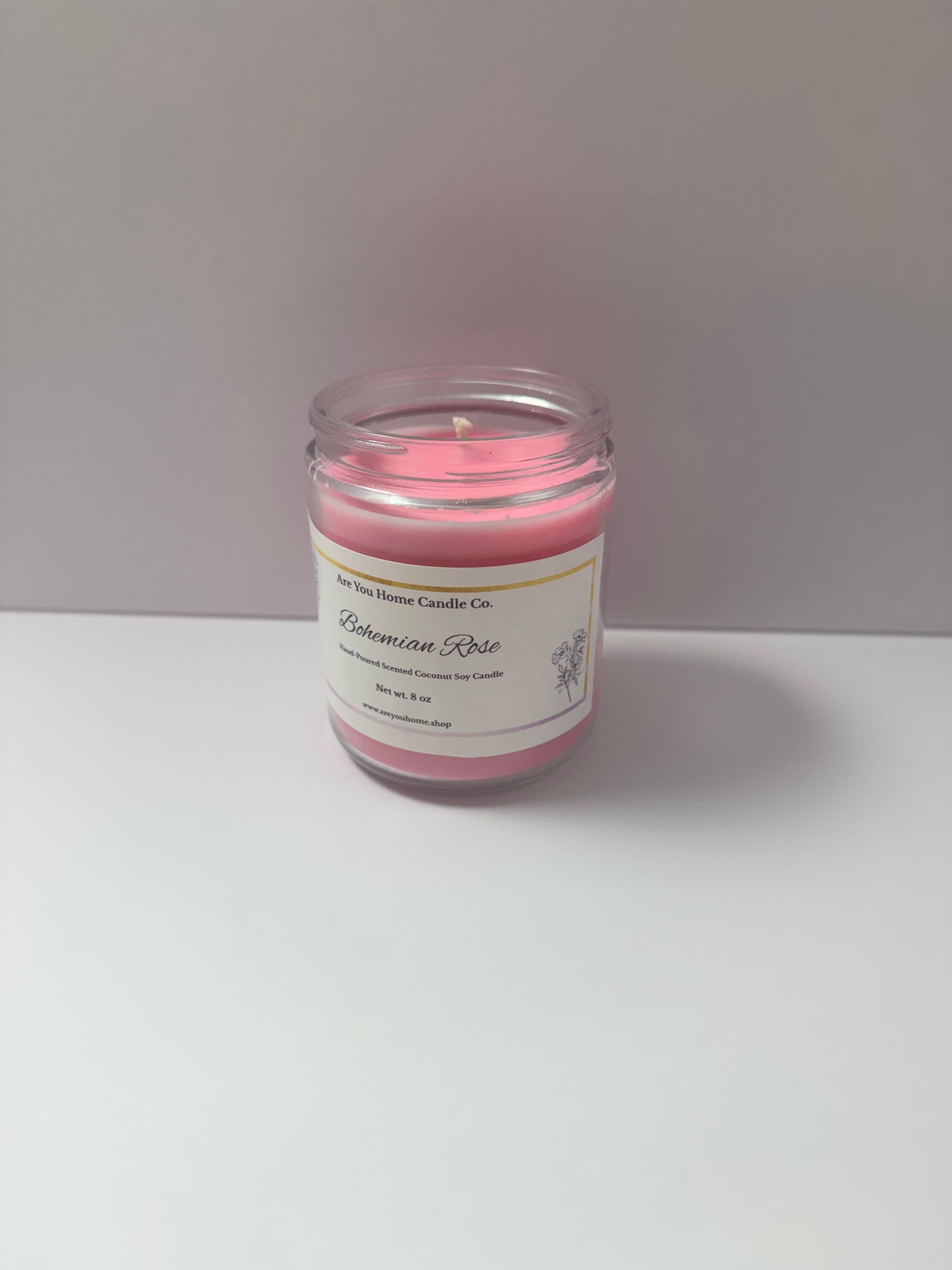 8oz Bohemian Rose Scented Candle 🌹
