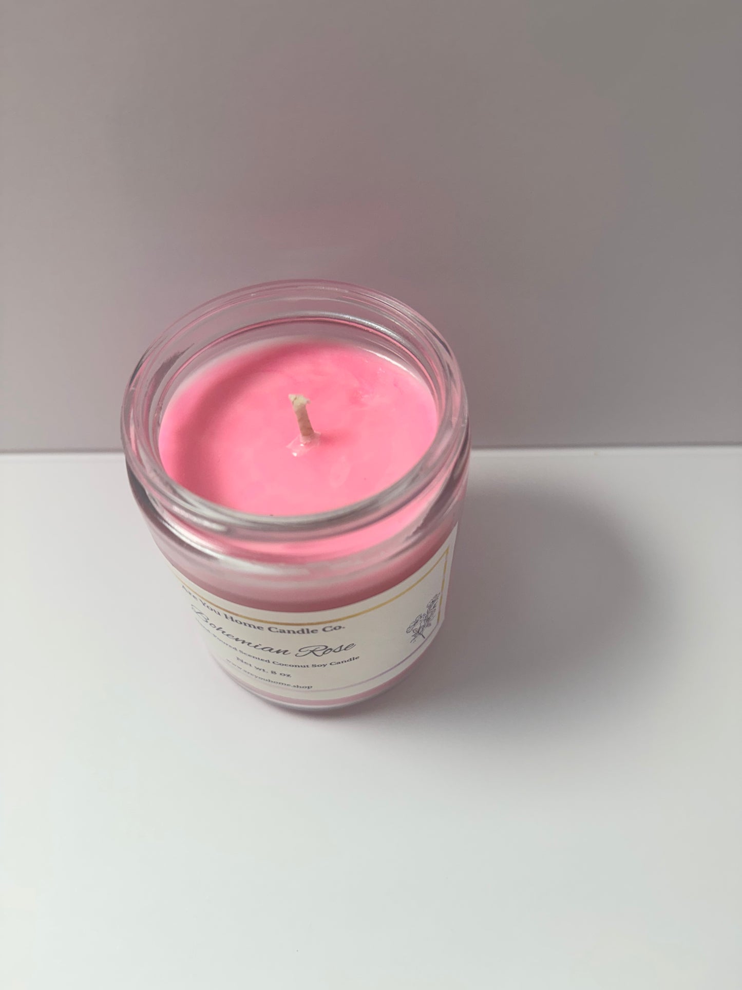 8oz Bohemian Rose Scented Candle 🌹