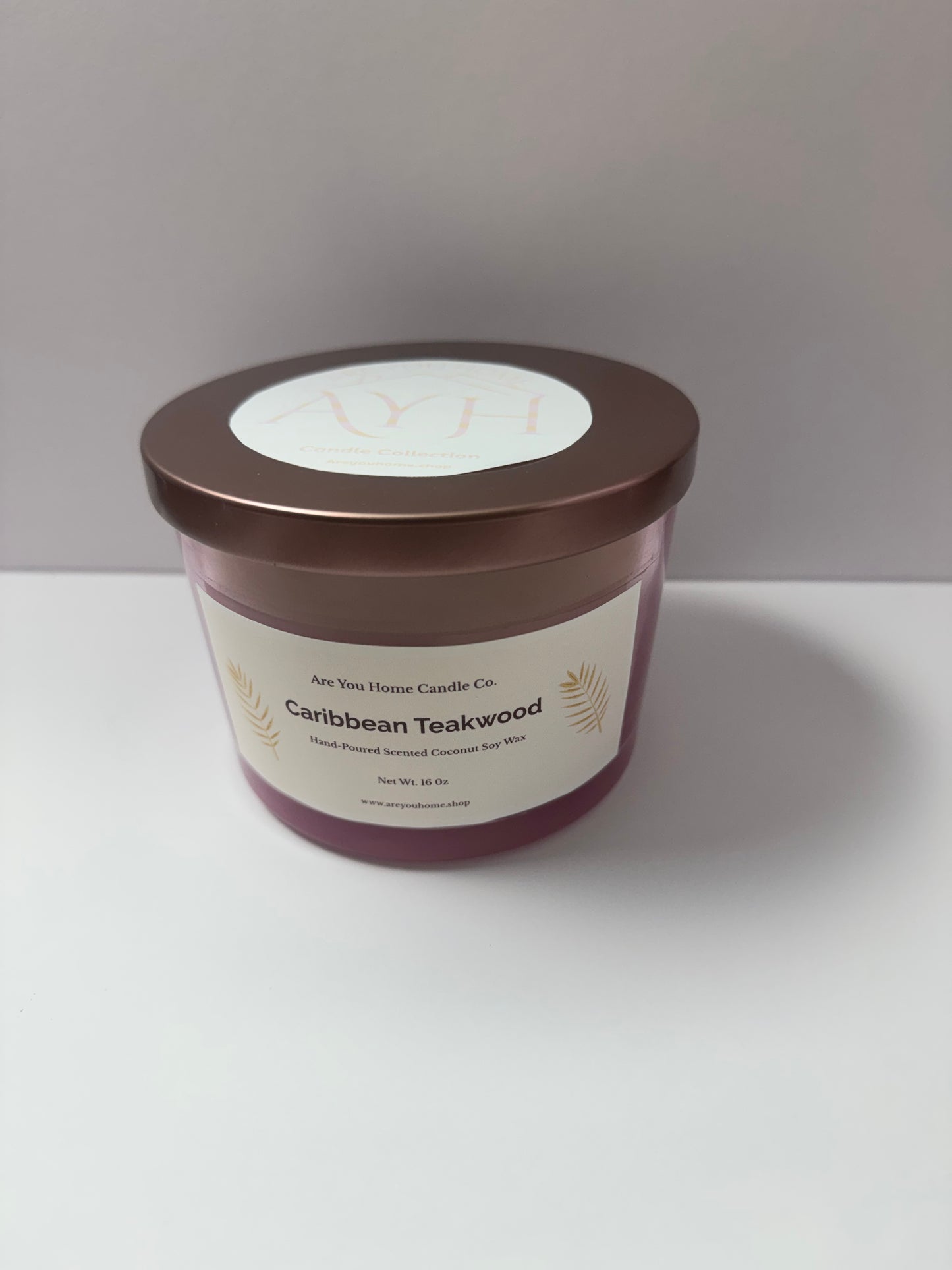 16oz Caribbean Teakwood Scented Candle 🪾🍃