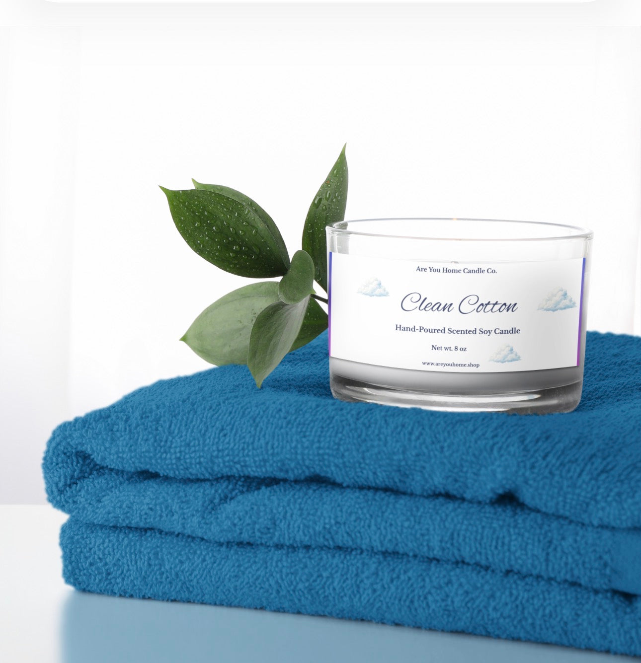 8oz Clean Cotton Scented Candle 🧺🫧